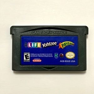 Nintendo Game Boy Advance Life, Yahtzee, and Payday Video Game